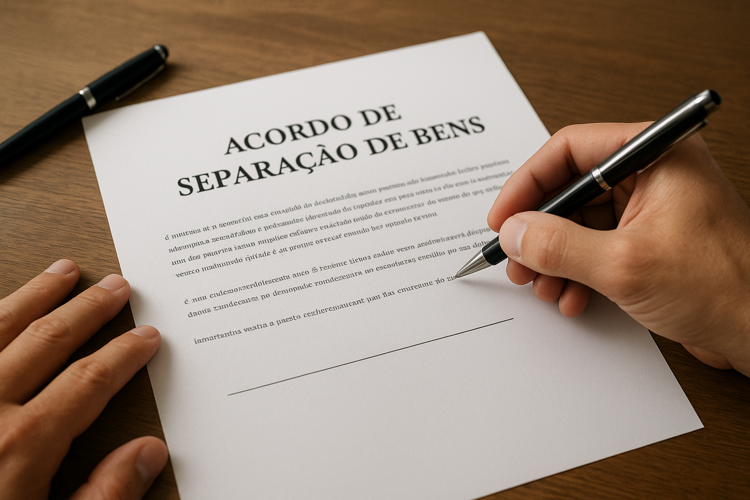 Acordo de Separação de Bens: autonomia patrimonial e limites legais