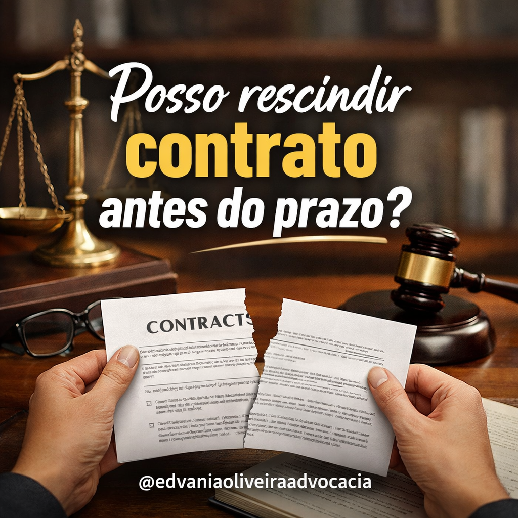 Posso rescindir contrato antes do prazo?